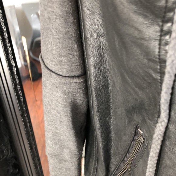 SzM pleather jacket , black and grey - Picture 4 of 7